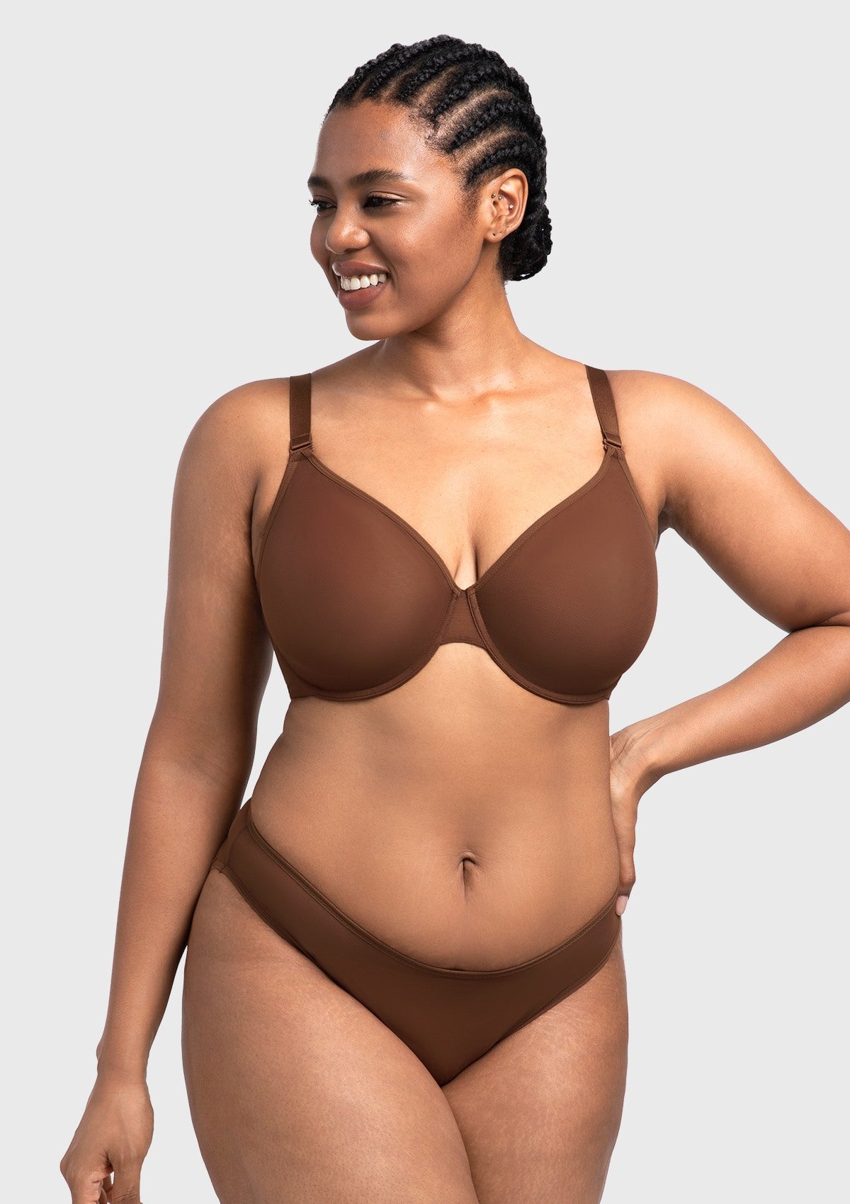 Seraphina Unlined Underwire Sheer Mesh Bra - HSIA