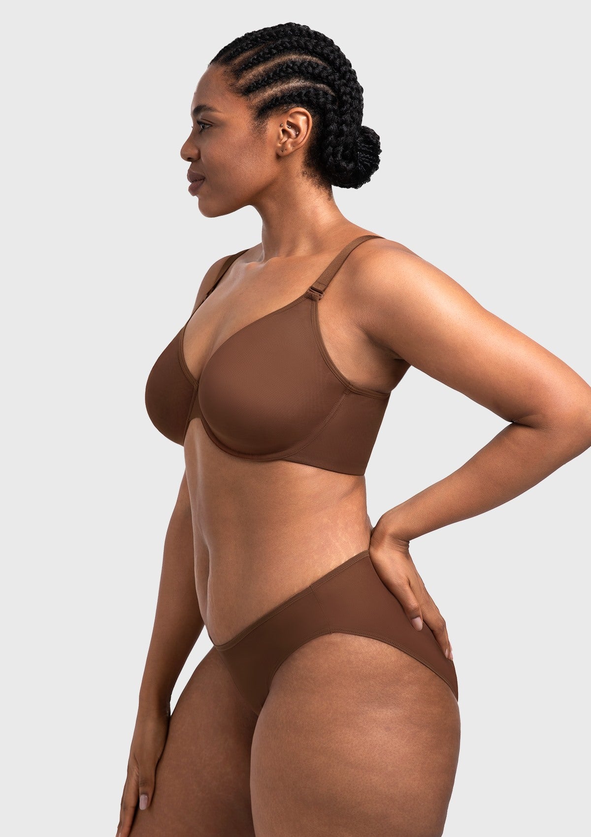 Seraphina Unlined Underwire Sheer Mesh Bra - HSIA