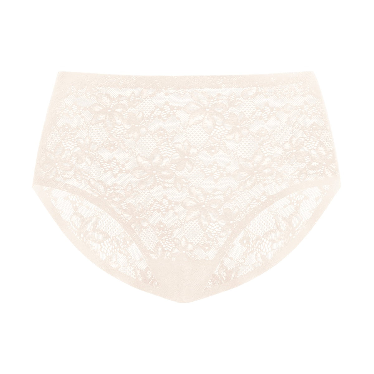 Silken Soft Floral Comfort Lace High-Waisted Breathable Underwear - HSIA