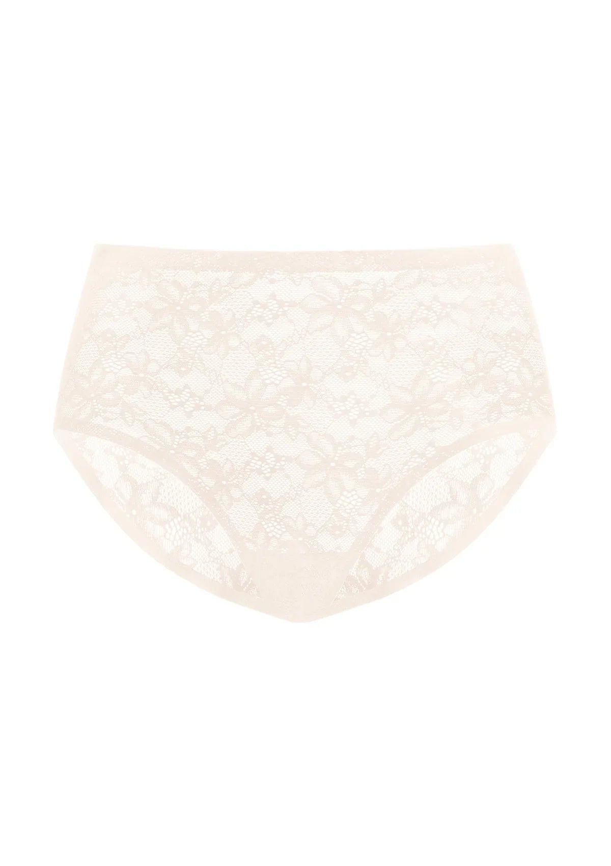 Silken Soft Floral Comfort Lace High-Waisted Breathable Underwear - HSIA