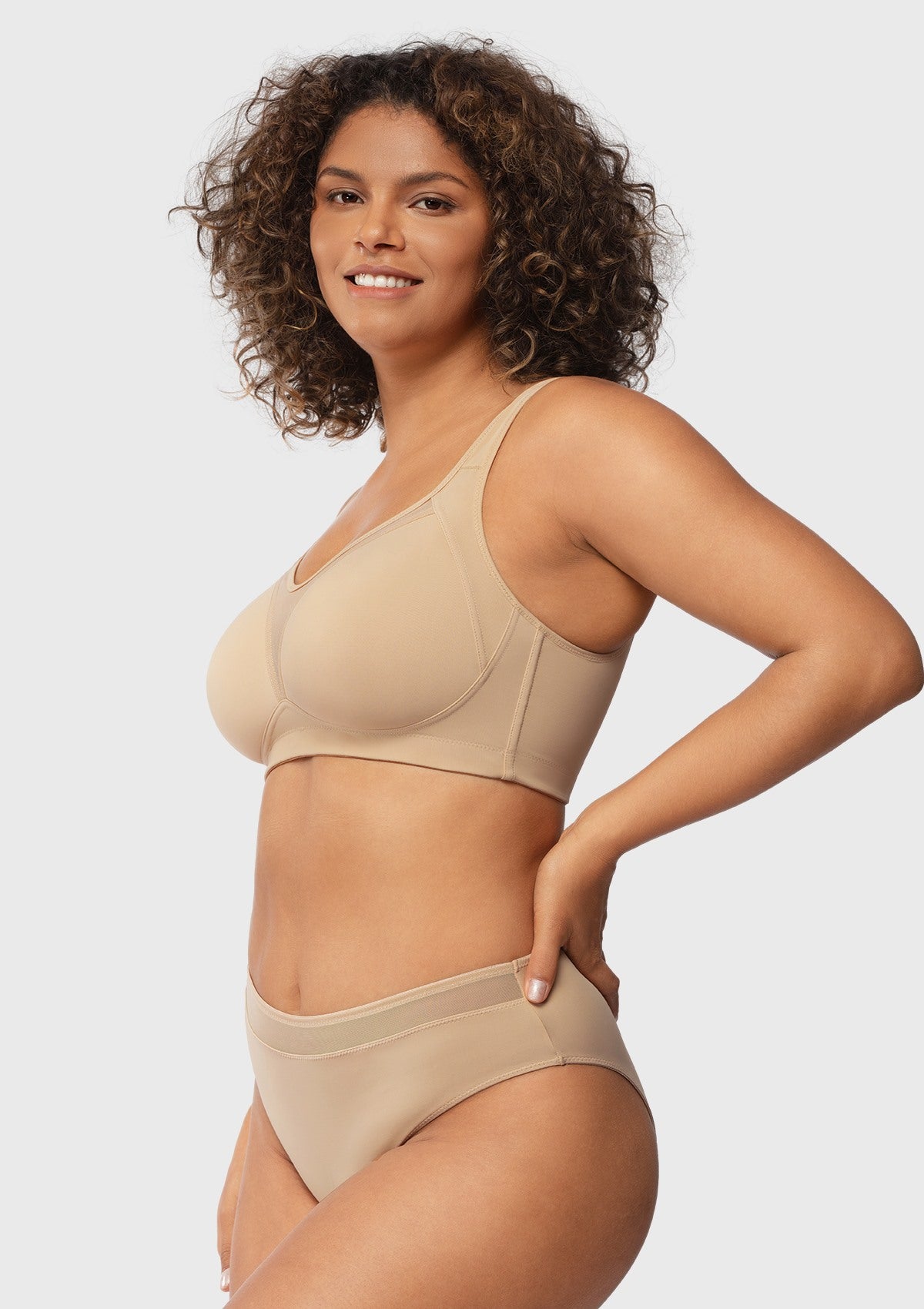 SoftSculpt Non-Padded Full Coverage Minimizer Wireless Bra - HSIA