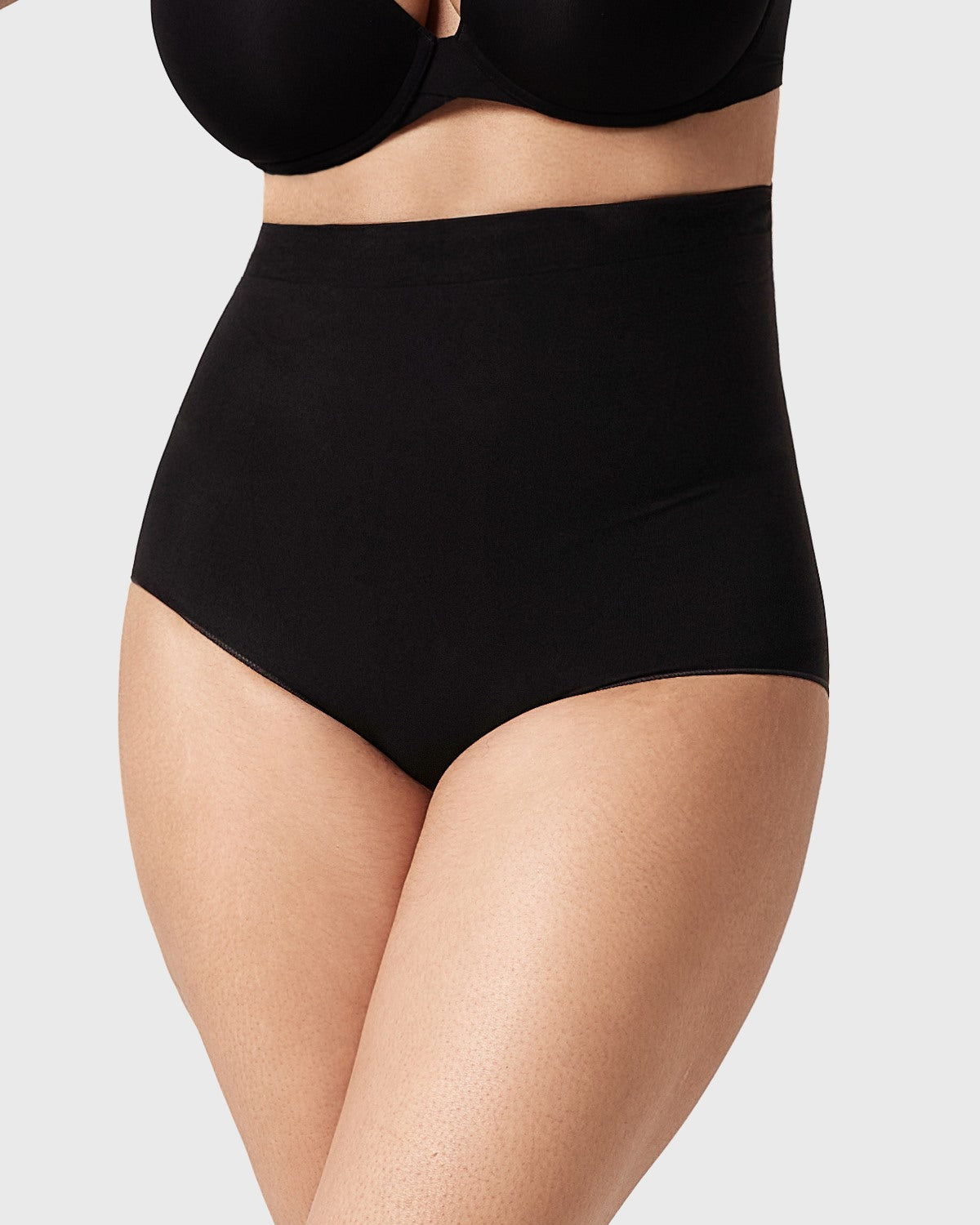 Songful Anti-Slip Tummy Control High-Waist Soft Stretch Breathable Brief Shapewear - HSIA