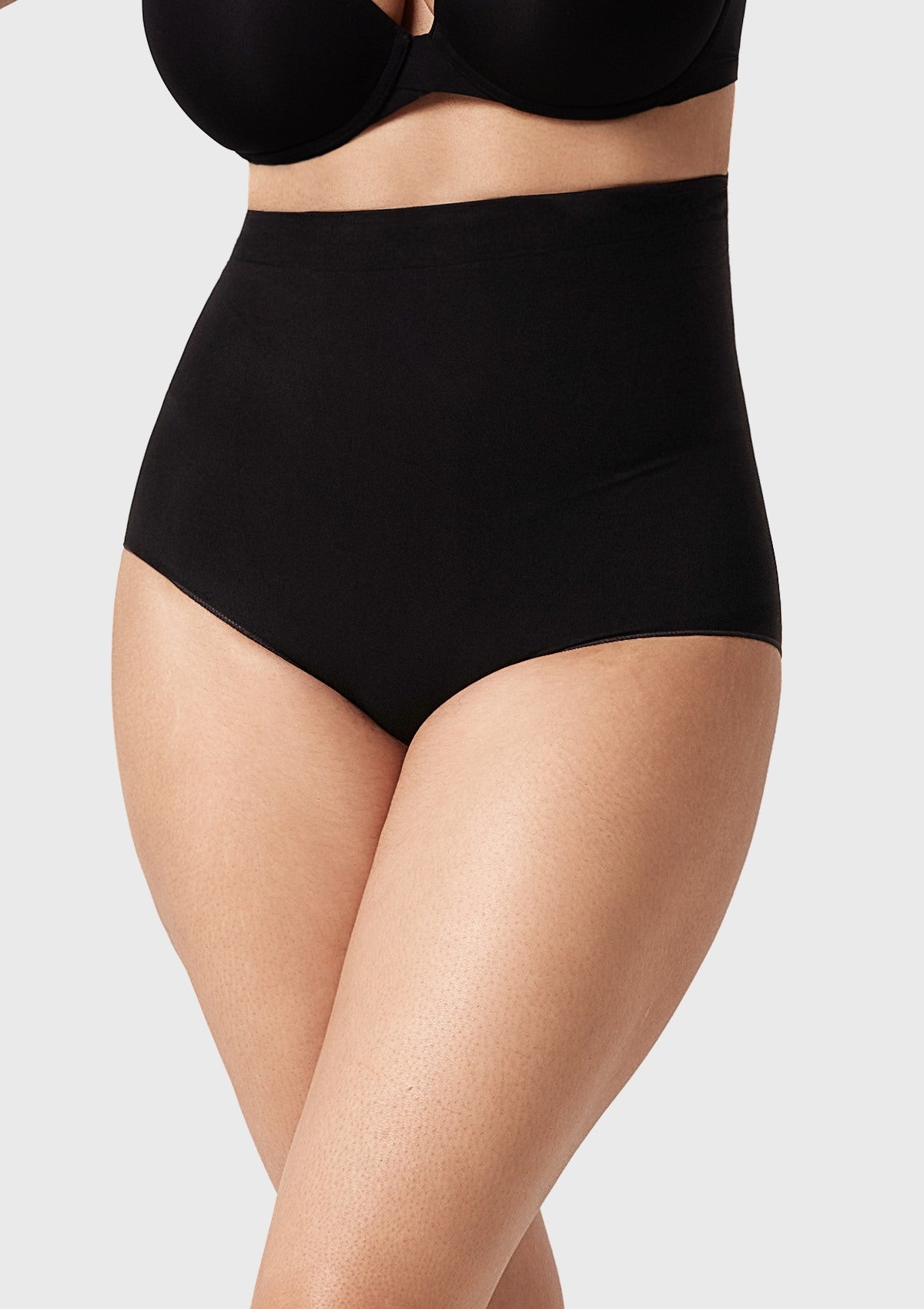 Songful Anti-Slip Tummy Control High-Waist Soft Stretch Breathable Brief Shapewear - HSIA