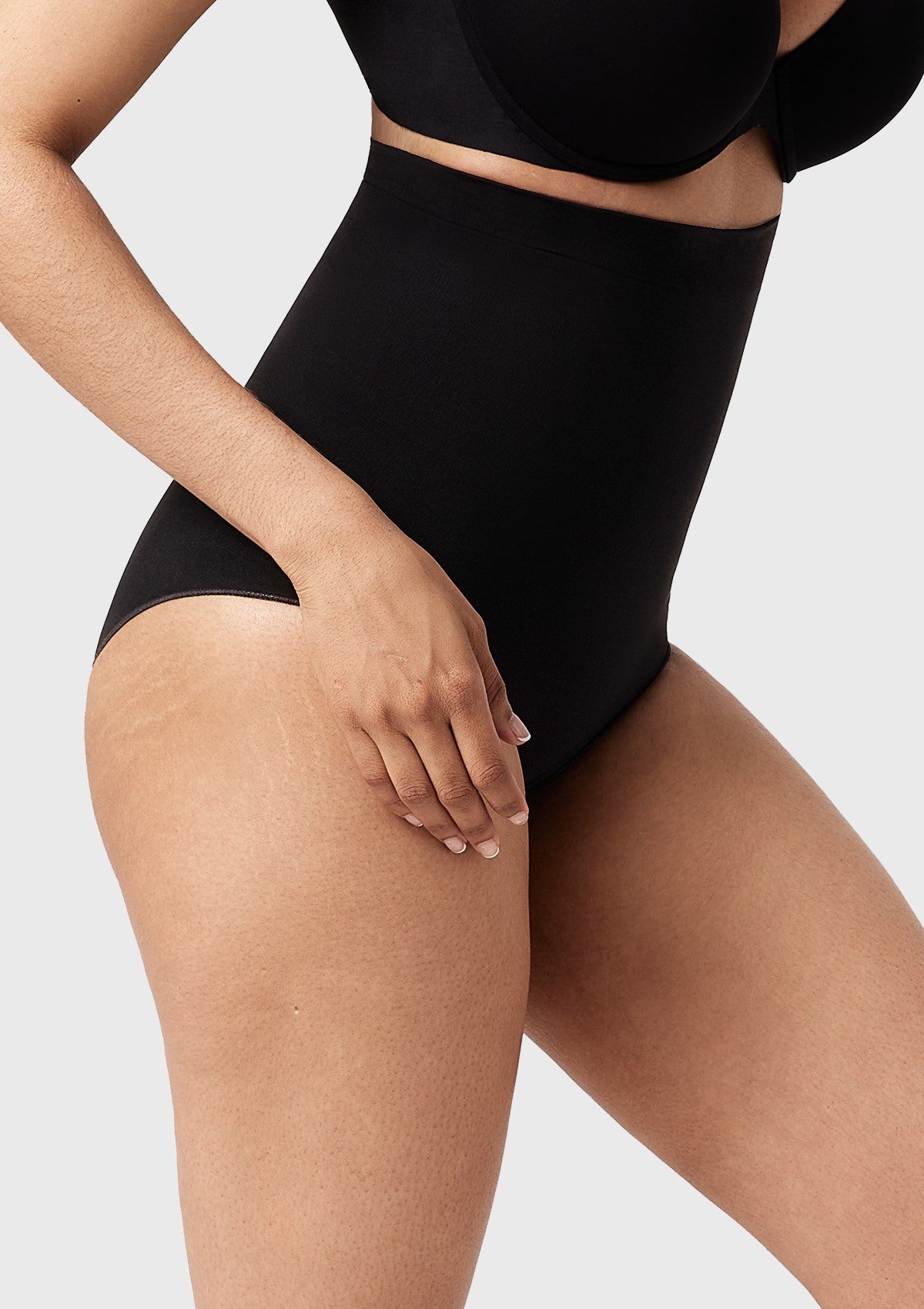 Songful Anti-Slip Tummy Control High-Waist Soft Stretch Breathable Brief Shapewear - HSIA