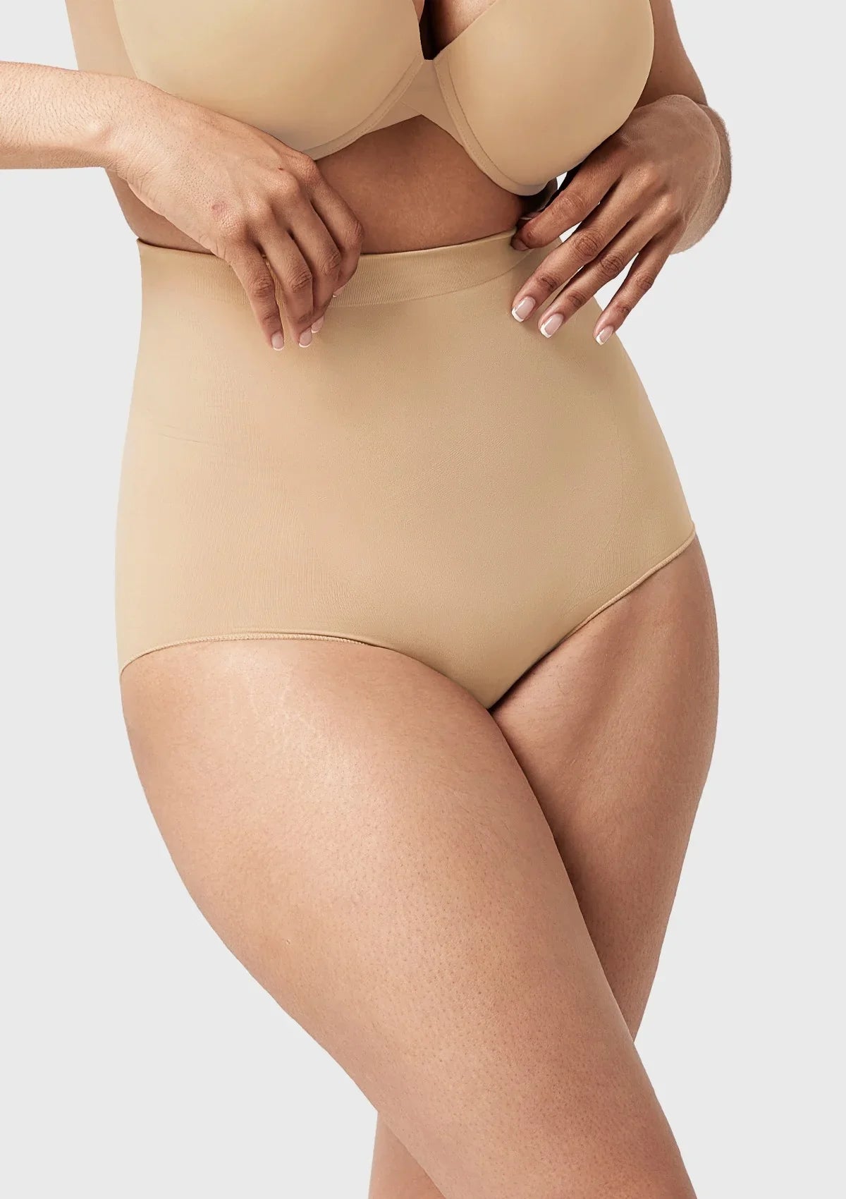 Songful Anti-Slip Tummy Control High-Waist Soft Stretch Breathable Brief Shapewear - HSIA