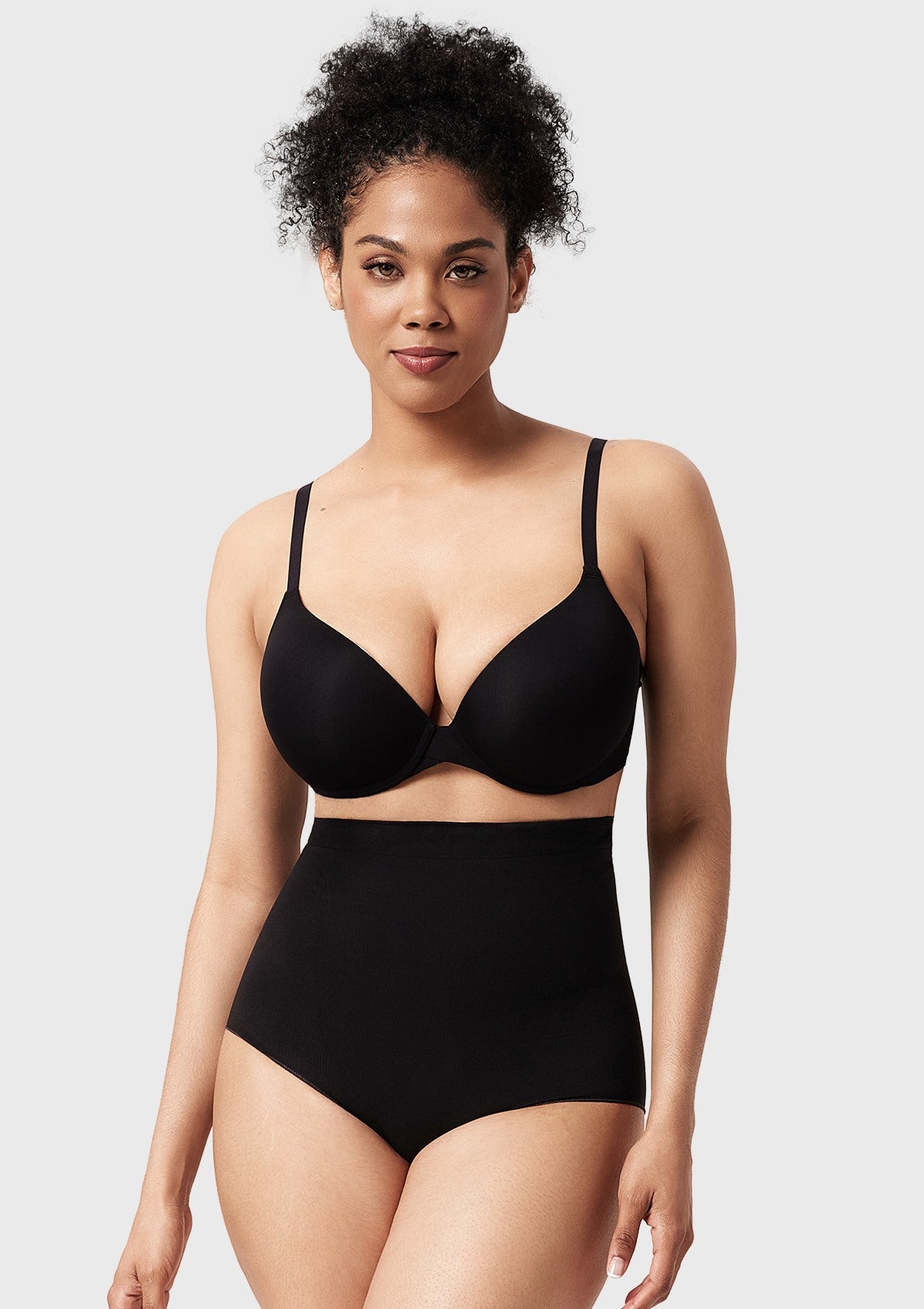 Songful Anti-Slip Tummy Control High-Waist Soft Stretch Breathable Brief Shapewear - HSIA