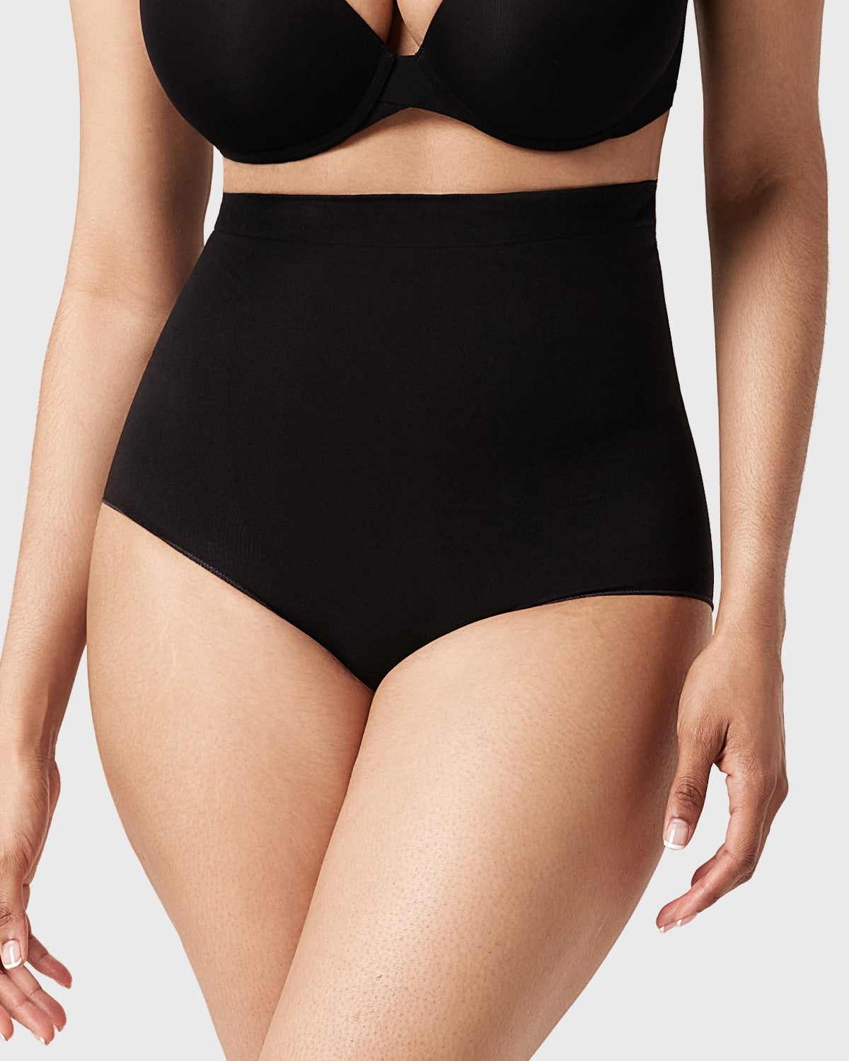 Songful Anti-Slip Tummy Control High-Waist Soft Stretch Breathable Brief Shapewear - HSIA