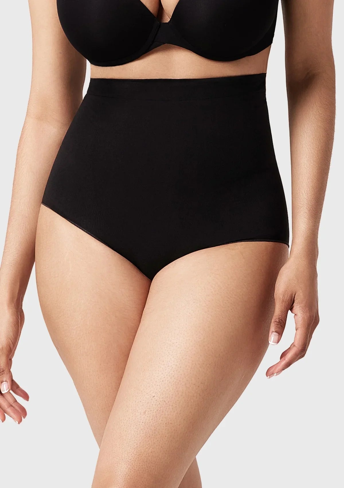 Songful Anti-Slip Tummy Control High-Waist Soft Stretch Breathable Brief Shapewear - HSIA