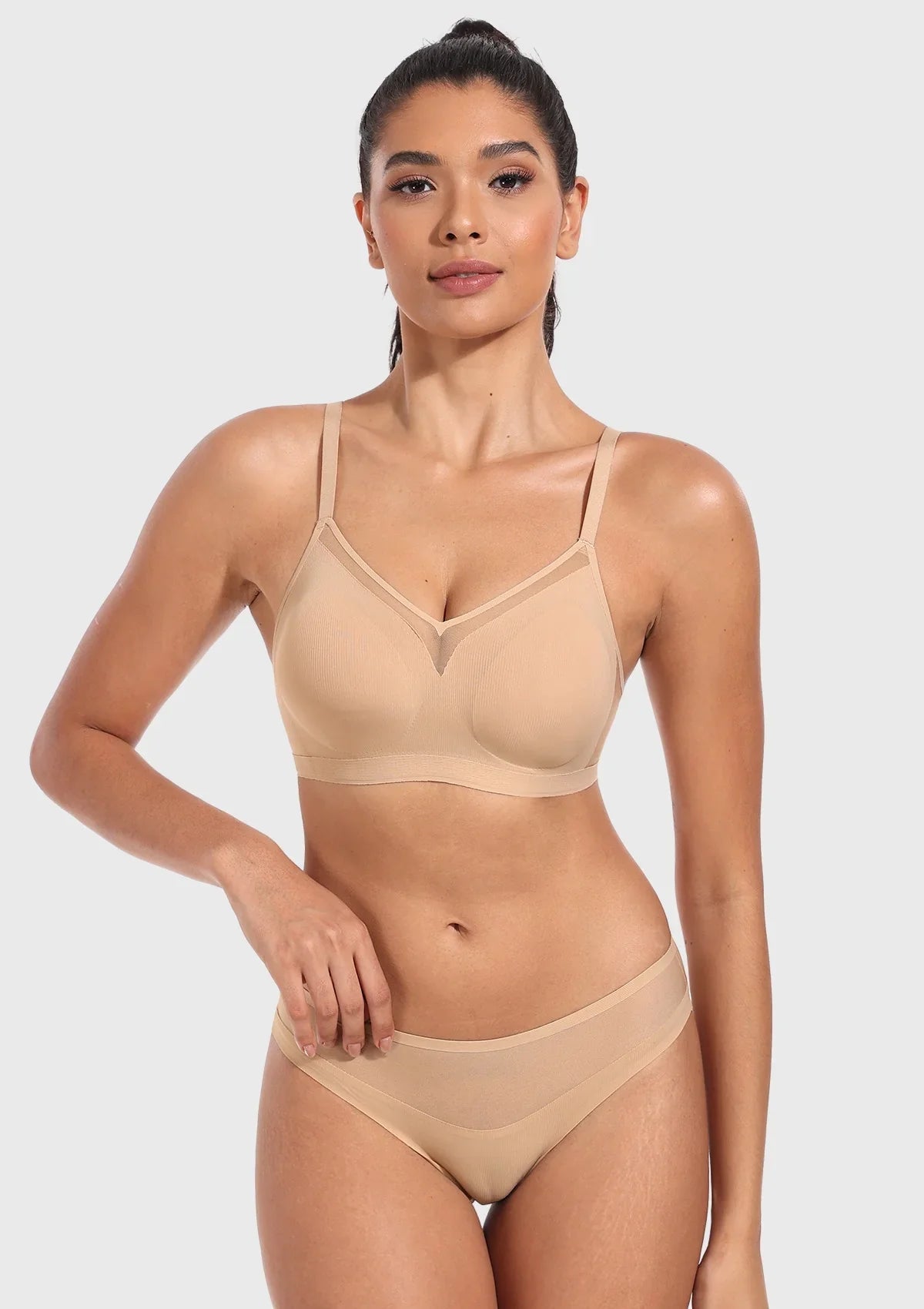 Songful CloudSoft Seamless Wireless Full Coverage Everyday Comfort Cooling T-shirt Bra - HSIA