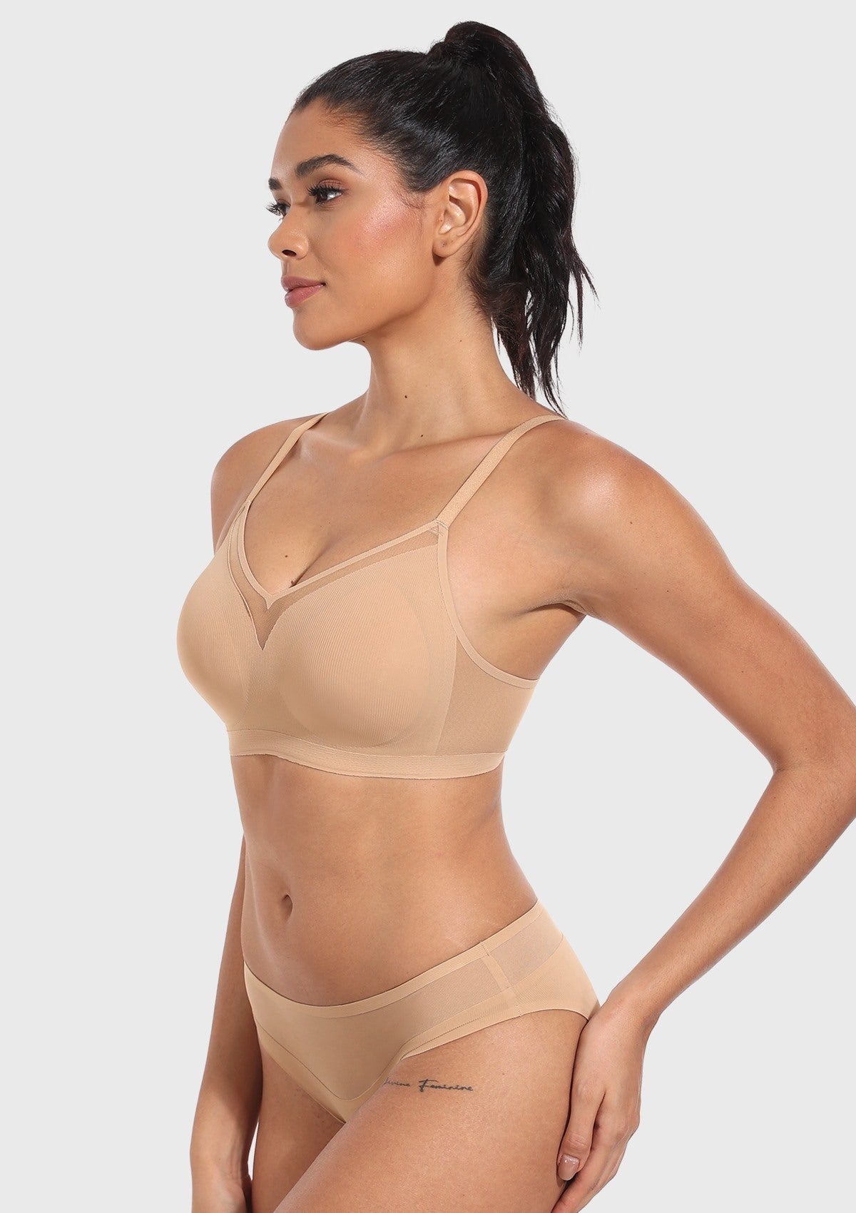 Songful CloudSoft Seamless Wireless Full Coverage Everyday Comfort Cooling T-shirt Bra - HSIA