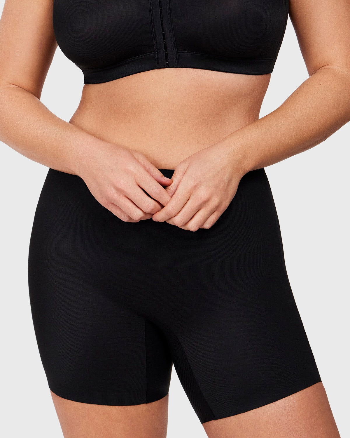 Songful High-Waist Seamless Tummy Control High Compression Shapewear Short - HSIA