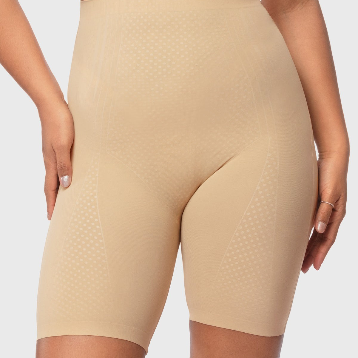 Songful High-Waist Thigh Slimmer Shapewear Tummy Control Body Shaper Short - HSIA