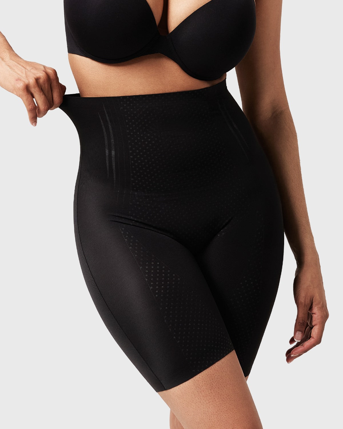Songful High-Waist Thigh Slimmer Shapewear Tummy Control Body Shaper Short - HSIA