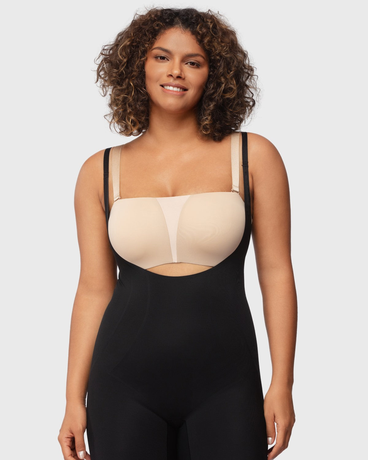 Songful Seamless Mid-Thigh Bodysuit Tummy Control Shapewear Sculpting Body Shaper - HSIA
