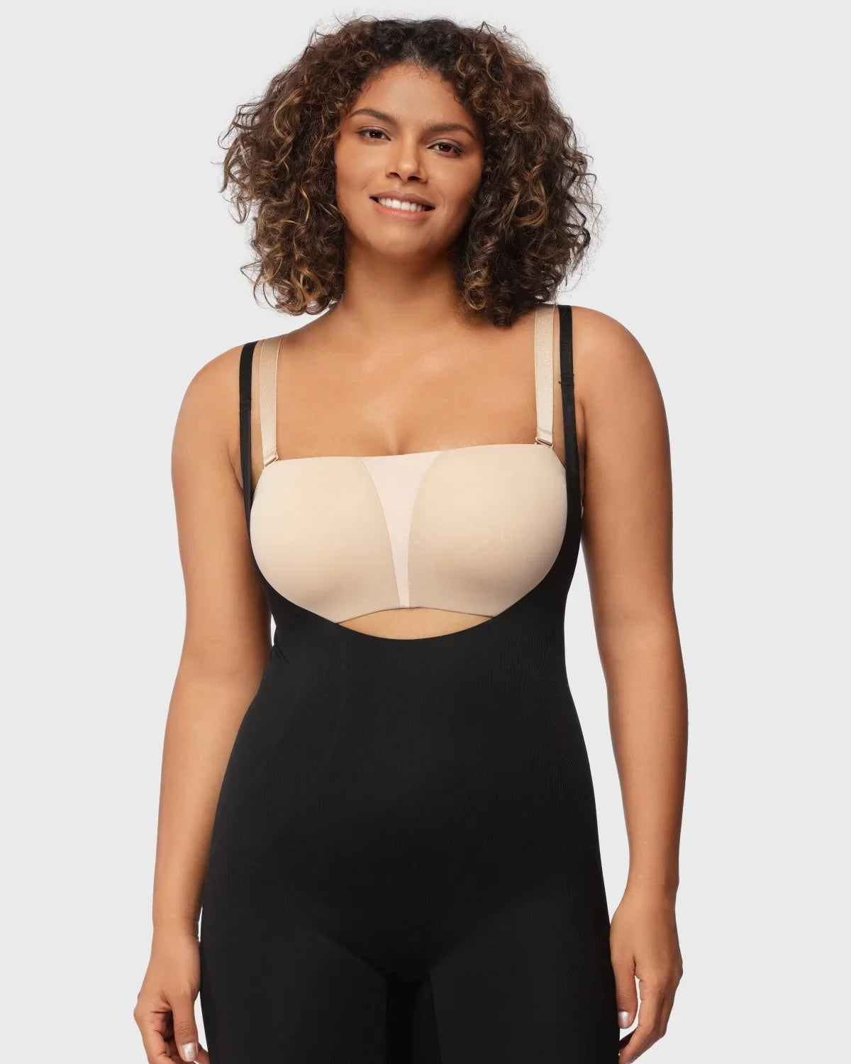 Songful Seamless Mid-Thigh Bodysuit Tummy Control Shapewear Sculpting Body Shaper - HSIA
