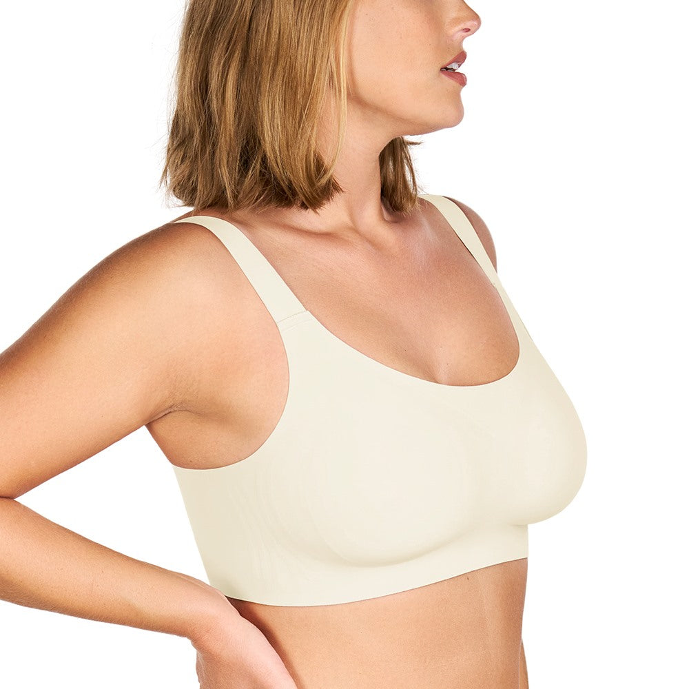 Songful Smooth Fit U-Neck Plus Size Wireless All-Day Comfort Full Coverage T-shirt Bra - HSIA
