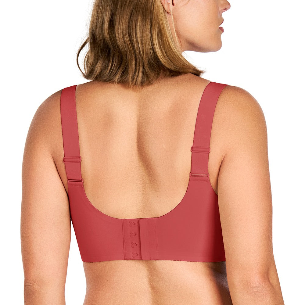 Songful Smooth Fit U-Neck Plus Size Wireless All-Day Comfort Full Coverage T-shirt Bra - HSIA