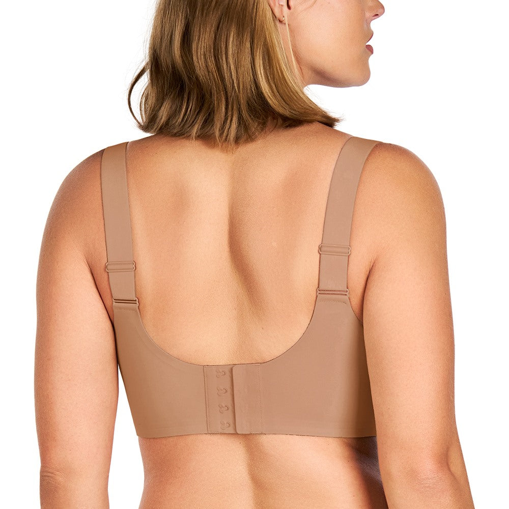 Songful Smooth Fit U-Neck Plus Size Wireless All-Day Comfort Full Coverage T-shirt Bra - HSIA