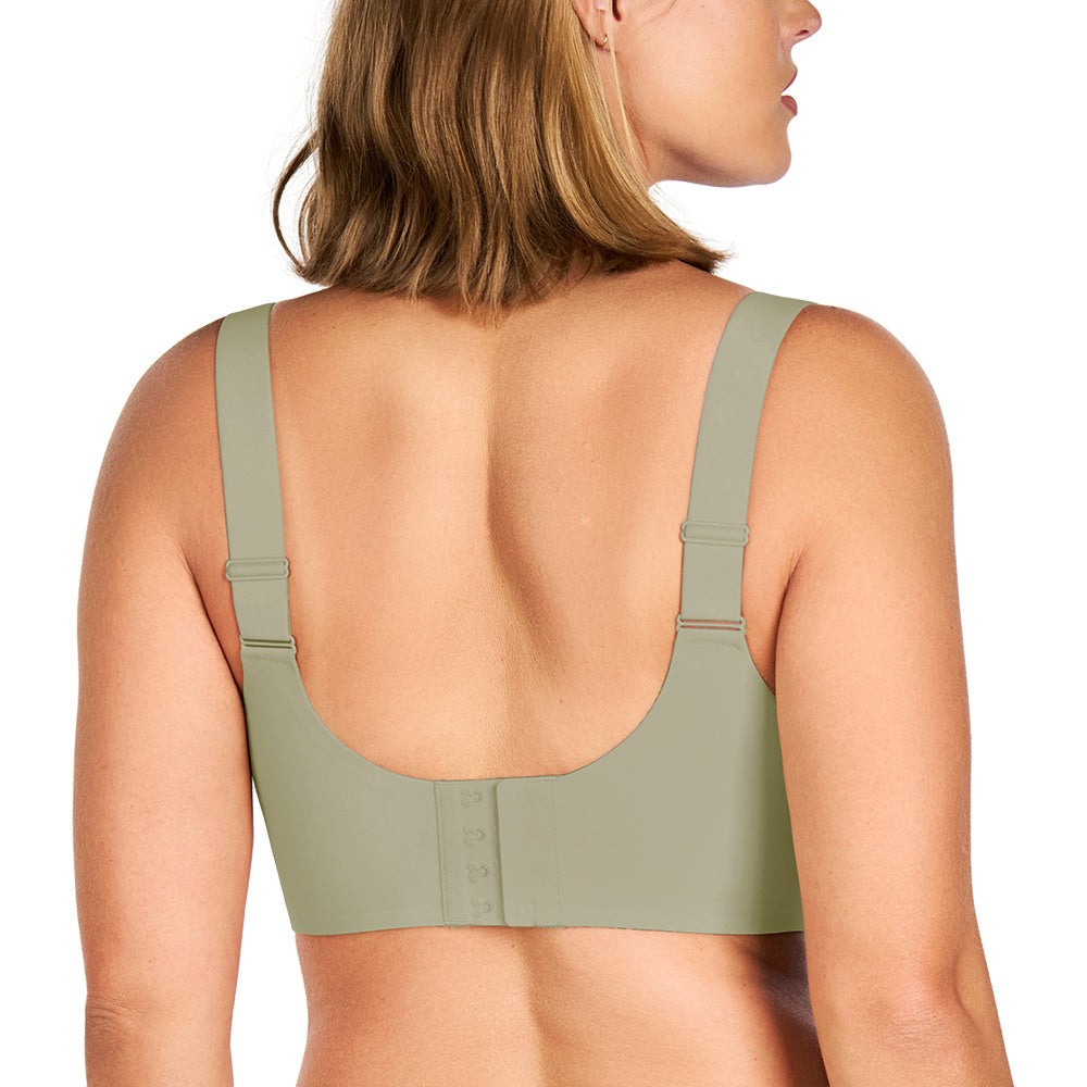 Songful Smooth Fit U-Neck Plus Size Wireless All-Day Comfort Full Coverage T-shirt Bra - HSIA