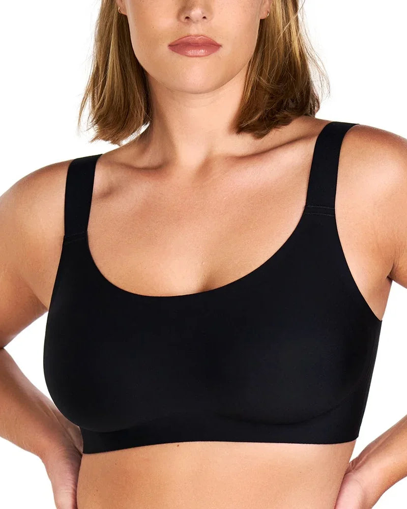 Songful Smooth Fit U-Neck Plus Size Wireless All-Day Comfort Full Coverage T-shirt Bra - HSIA