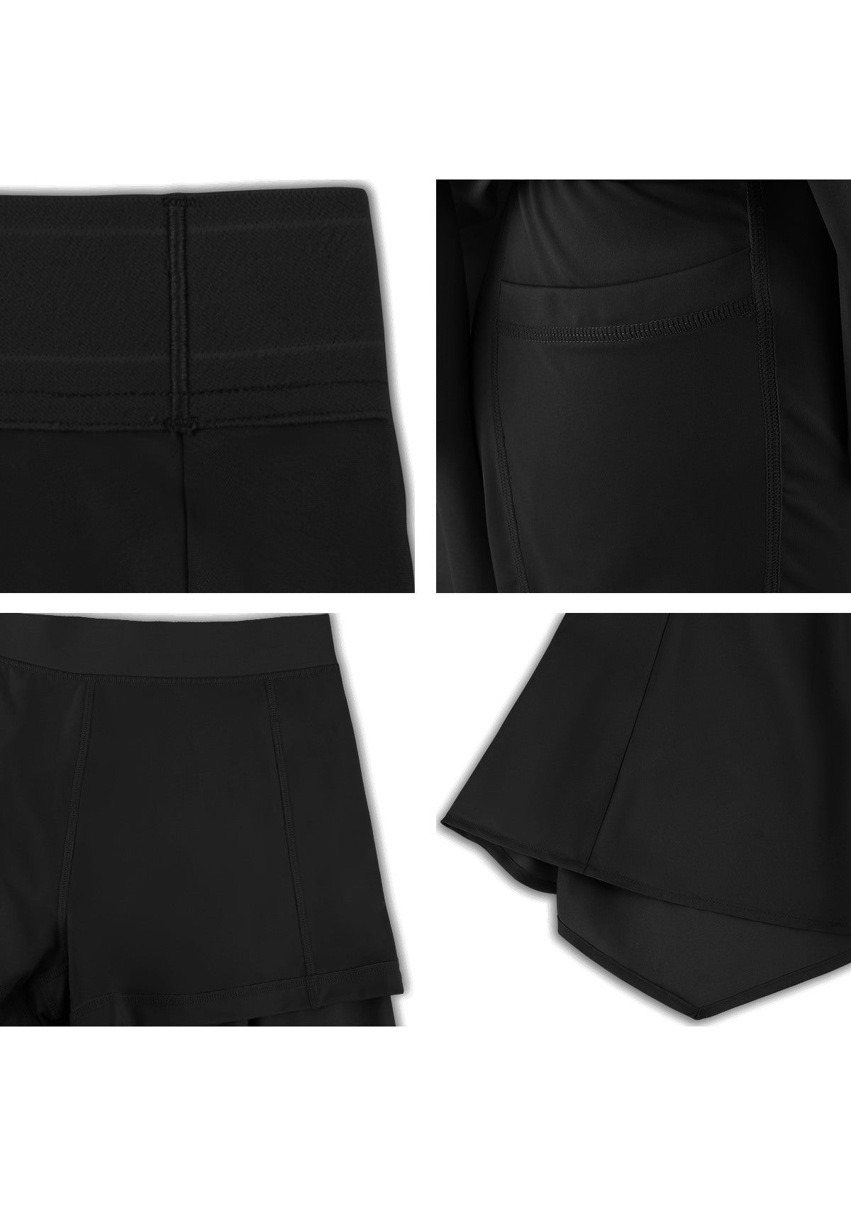 Speed Race High-Rise Sports Tennis Skirt - HSIA