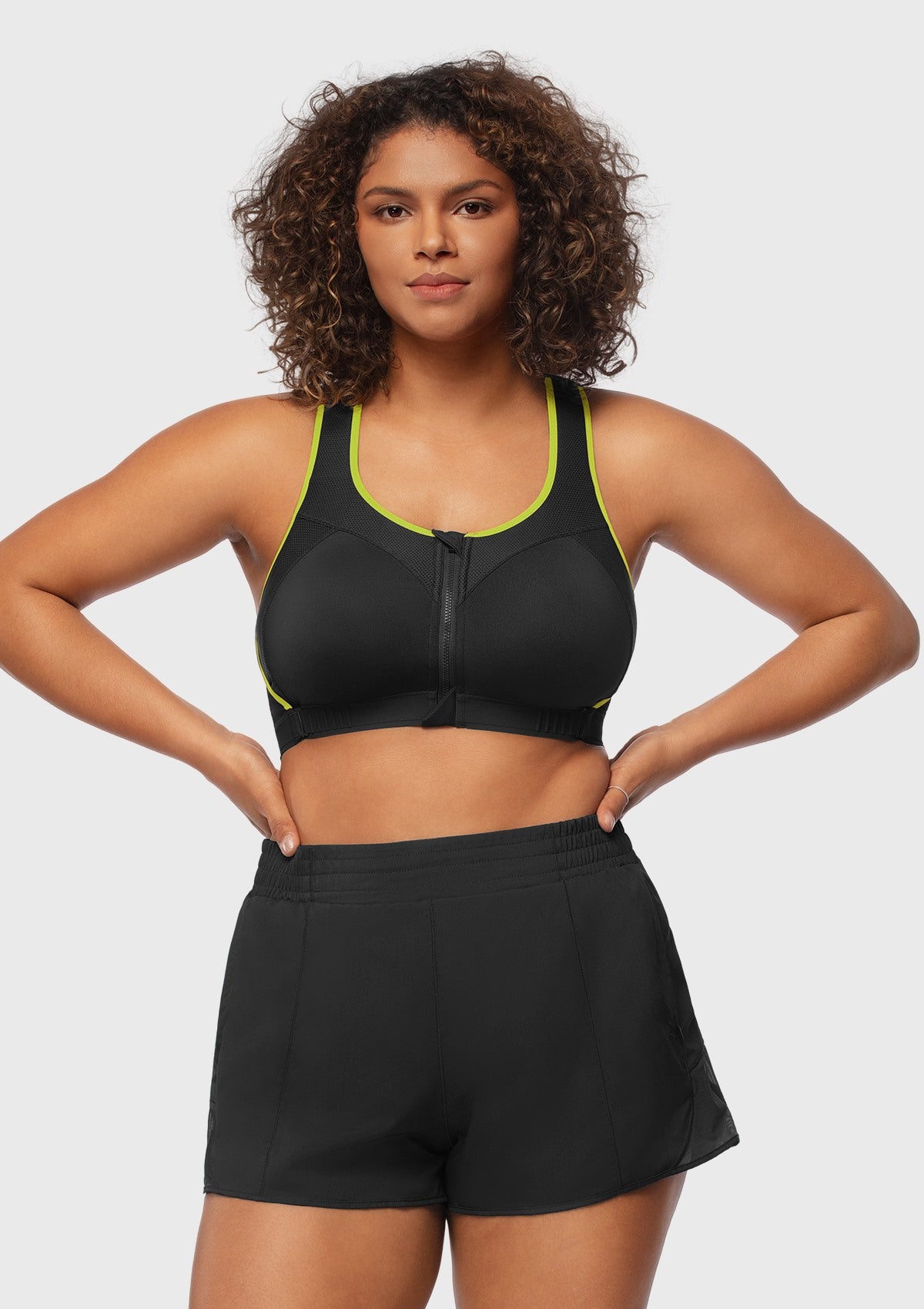 Speed Race High Impact Adjustable Racerback Sports Bra - HSIA