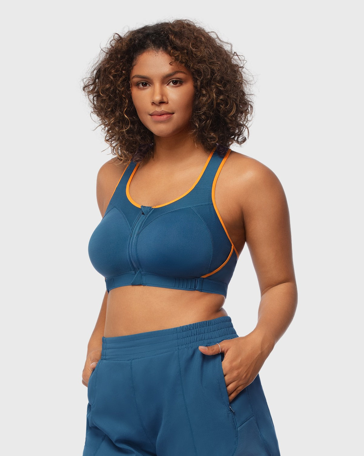 Speed Race High Impact Adjustable Racerback Sports Bra - HSIA