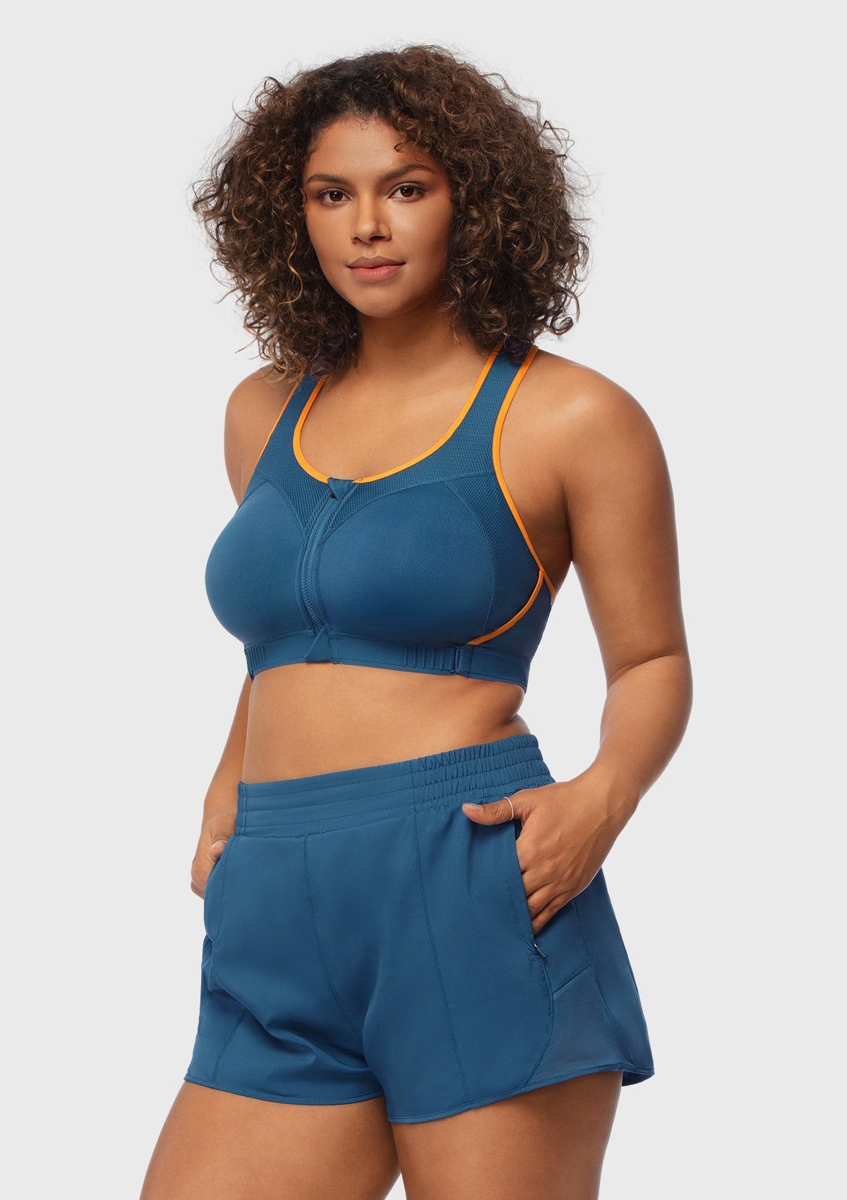 Speed Race High Impact Adjustable Racerback Sports Bra - HSIA