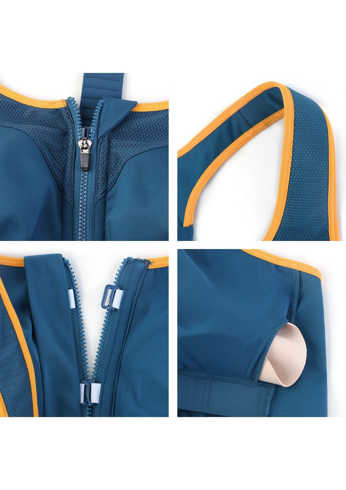 Speed Race High Impact Adjustable Racerback Sports Bra - HSIA