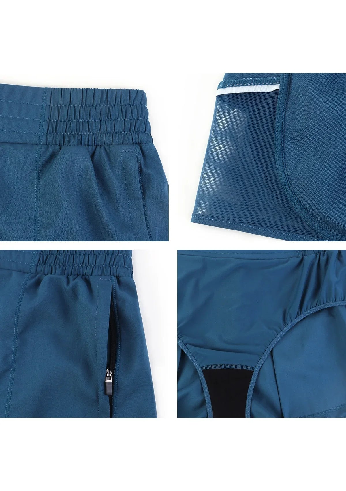 Speed Race Mid Waist Quick-Dry Running Shorts - HSIA
