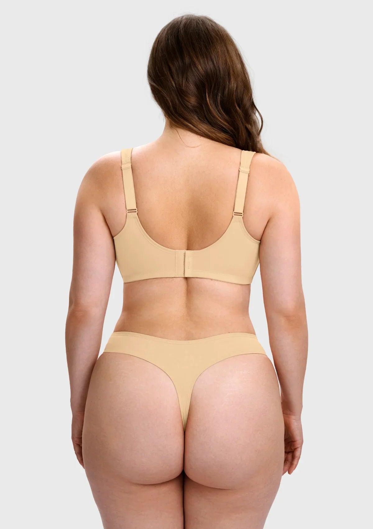 Vespera Square Neckline Full-Bust Demi Bra, Wide Straps, Seamless - HSIA - HSIA