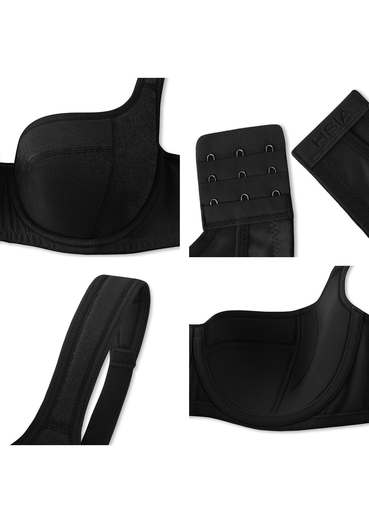 Starry Night Lightly Lined Lightly Padded Plus Size Balconette Bra - HSIA