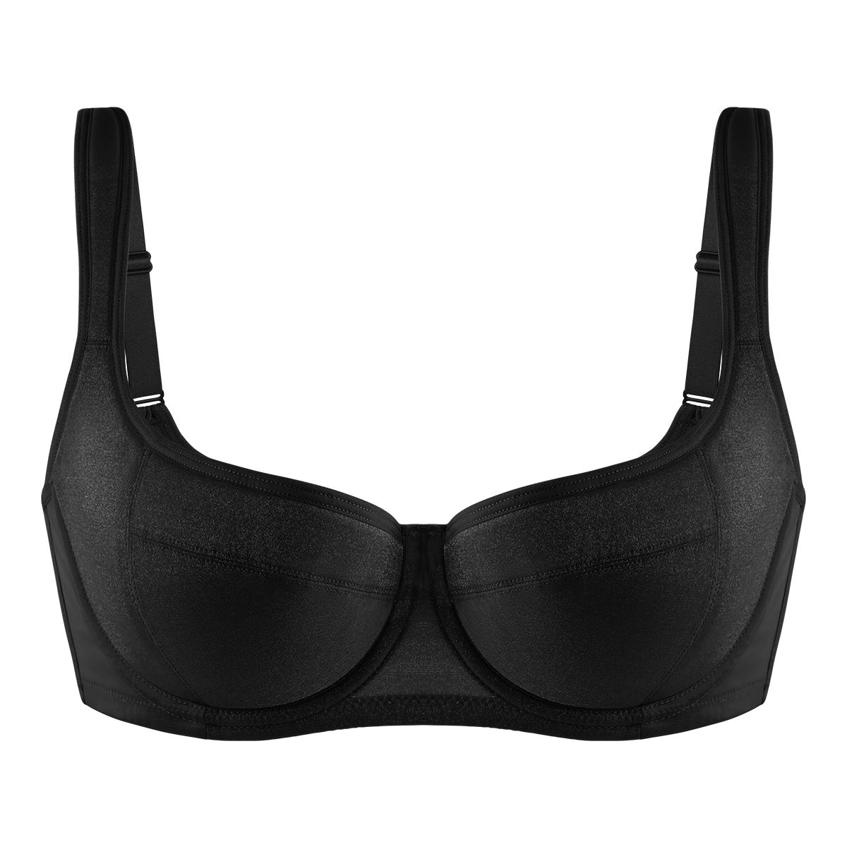 Starry Night Lightly Lined Lightly Padded Plus Size Balconette Bra - HSIA