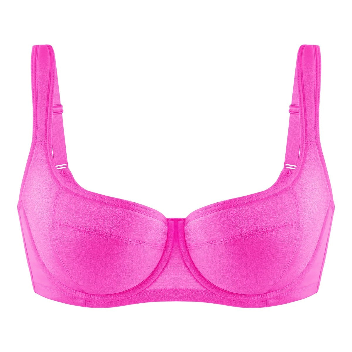 Starry Night Lightly Lined Lightly Padded Plus Size Balconette Bra - HSIA