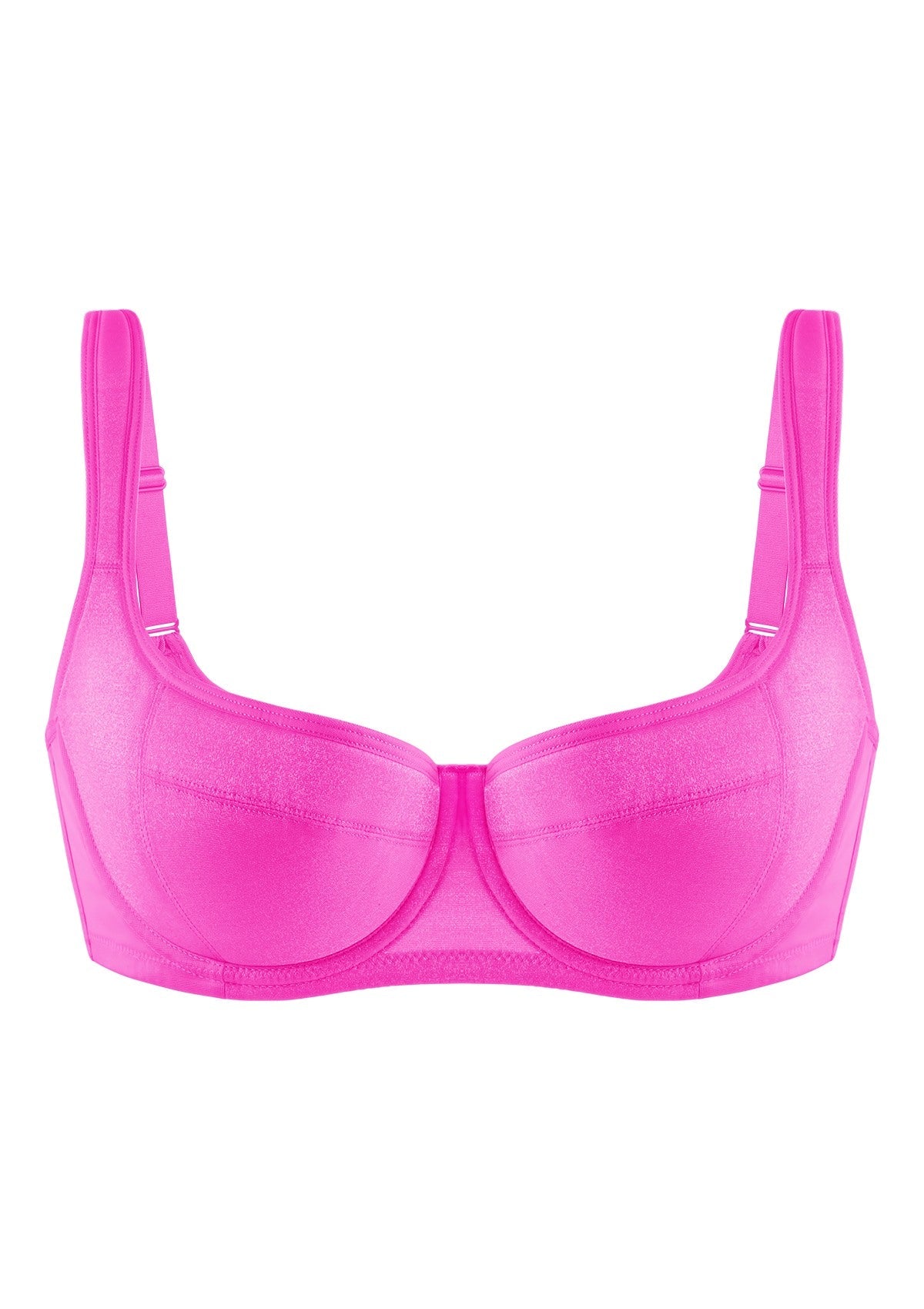 Starry Night Lightly Lined Lightly Padded Plus Size Balconette Bra - HSIA