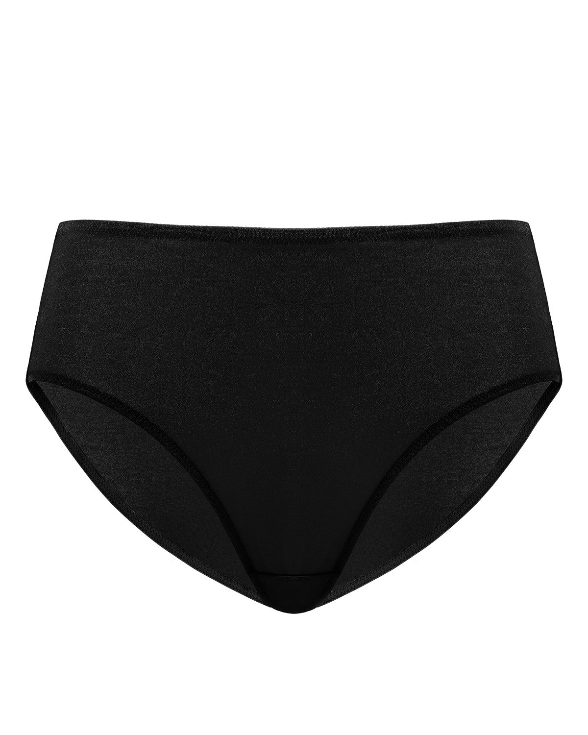 Starry Night Black Mesh High-Rise Brief Underwear - HSIA