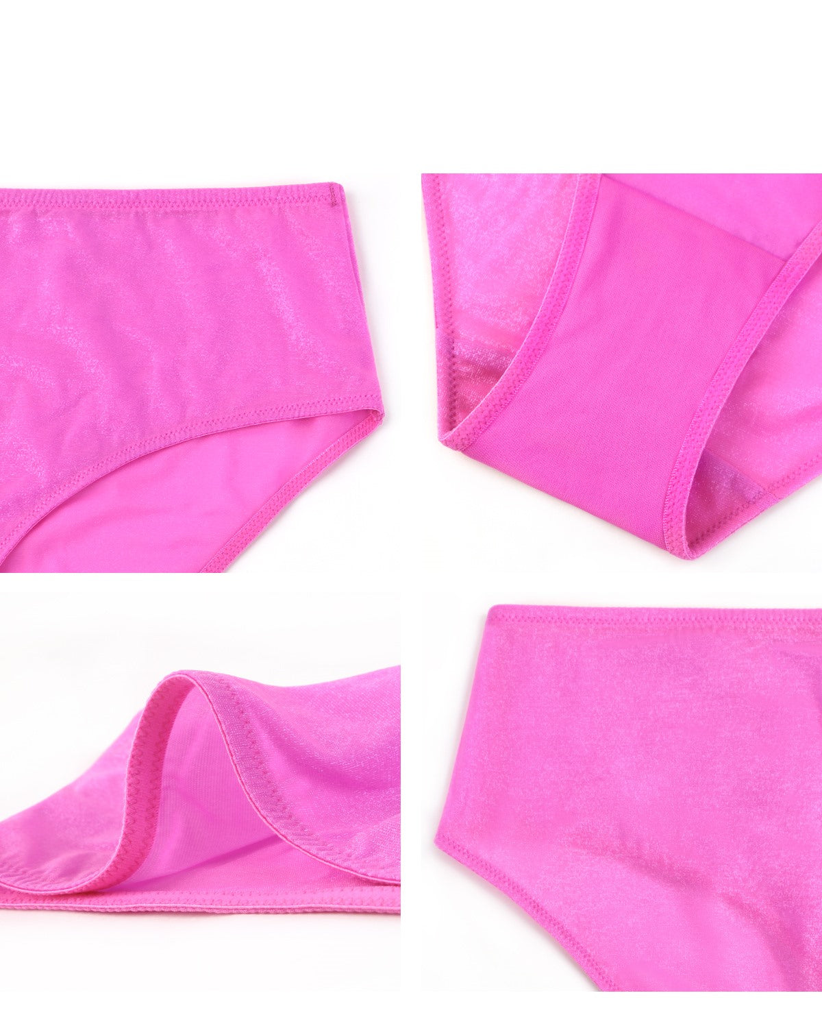 Starry Night Barbie Pink Mesh High-Rise Brief Underwear - HSIA