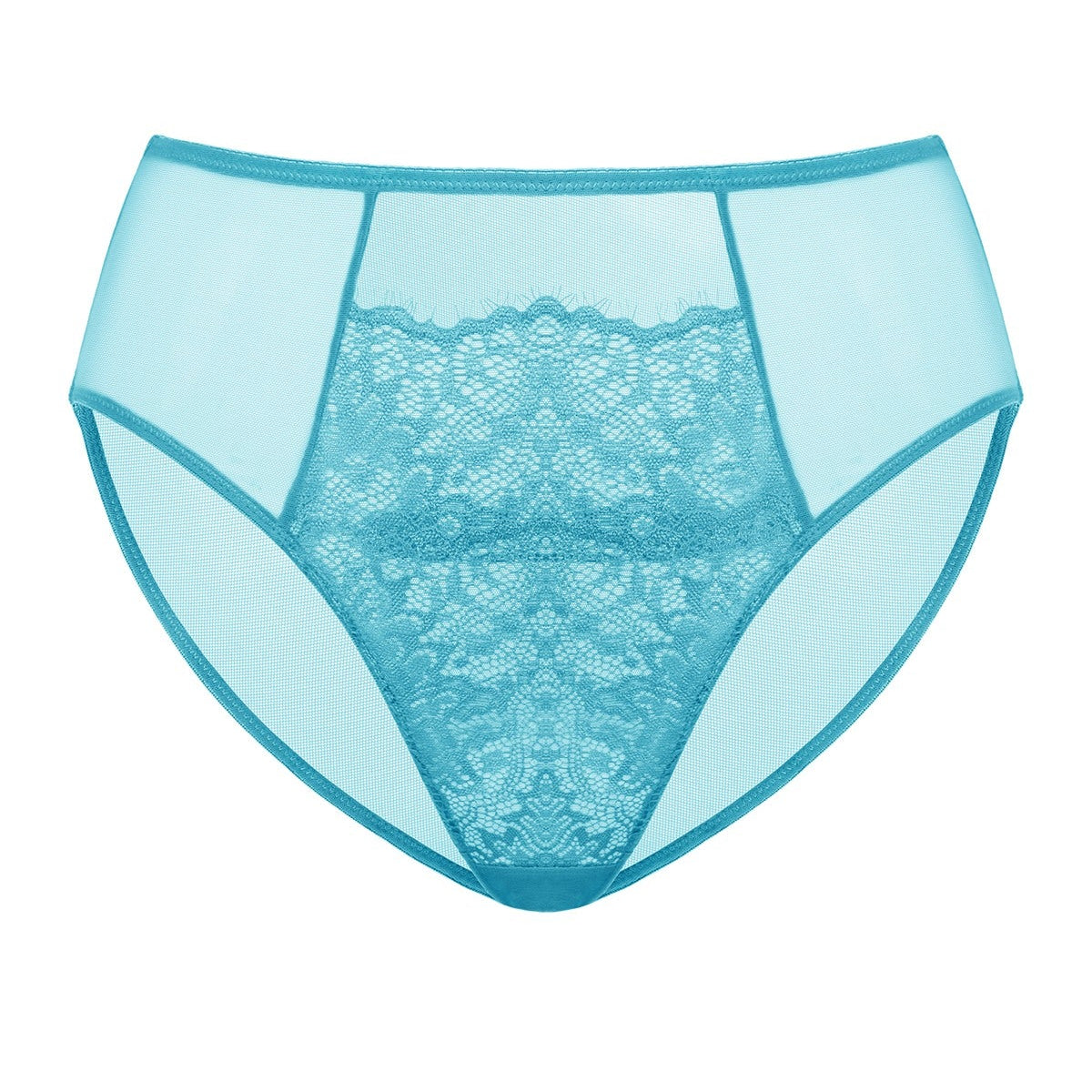Sunflower High-Rise Horizon Blue Lace Brief Underwear - HSIA