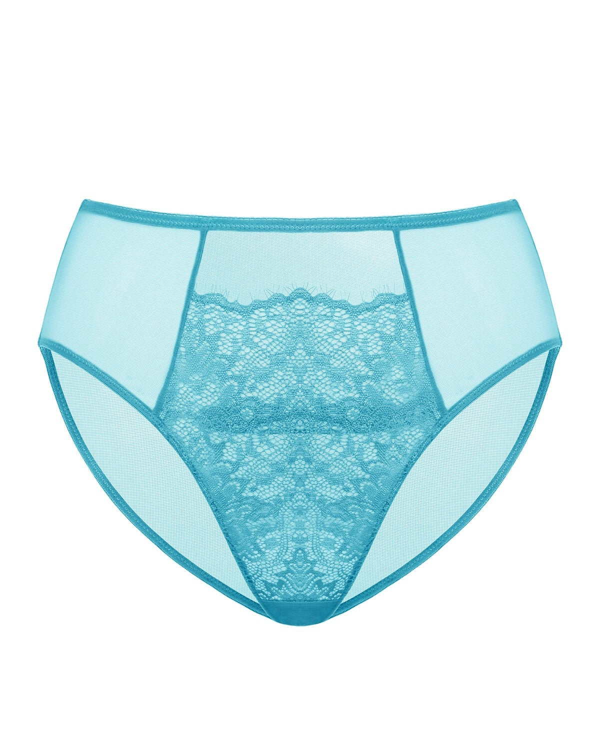 Sunflower High-Rise Horizon Blue Lace Brief Underwear - HSIA