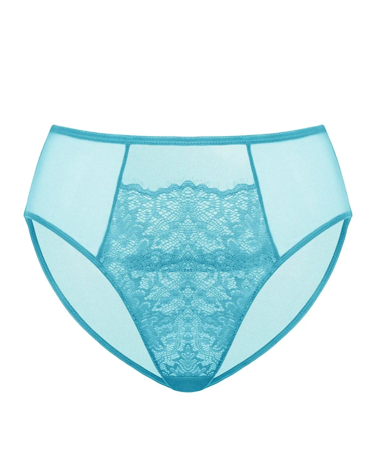 Sunflower High-Rise Horizon Blue Lace Brief Underwear - HSIA