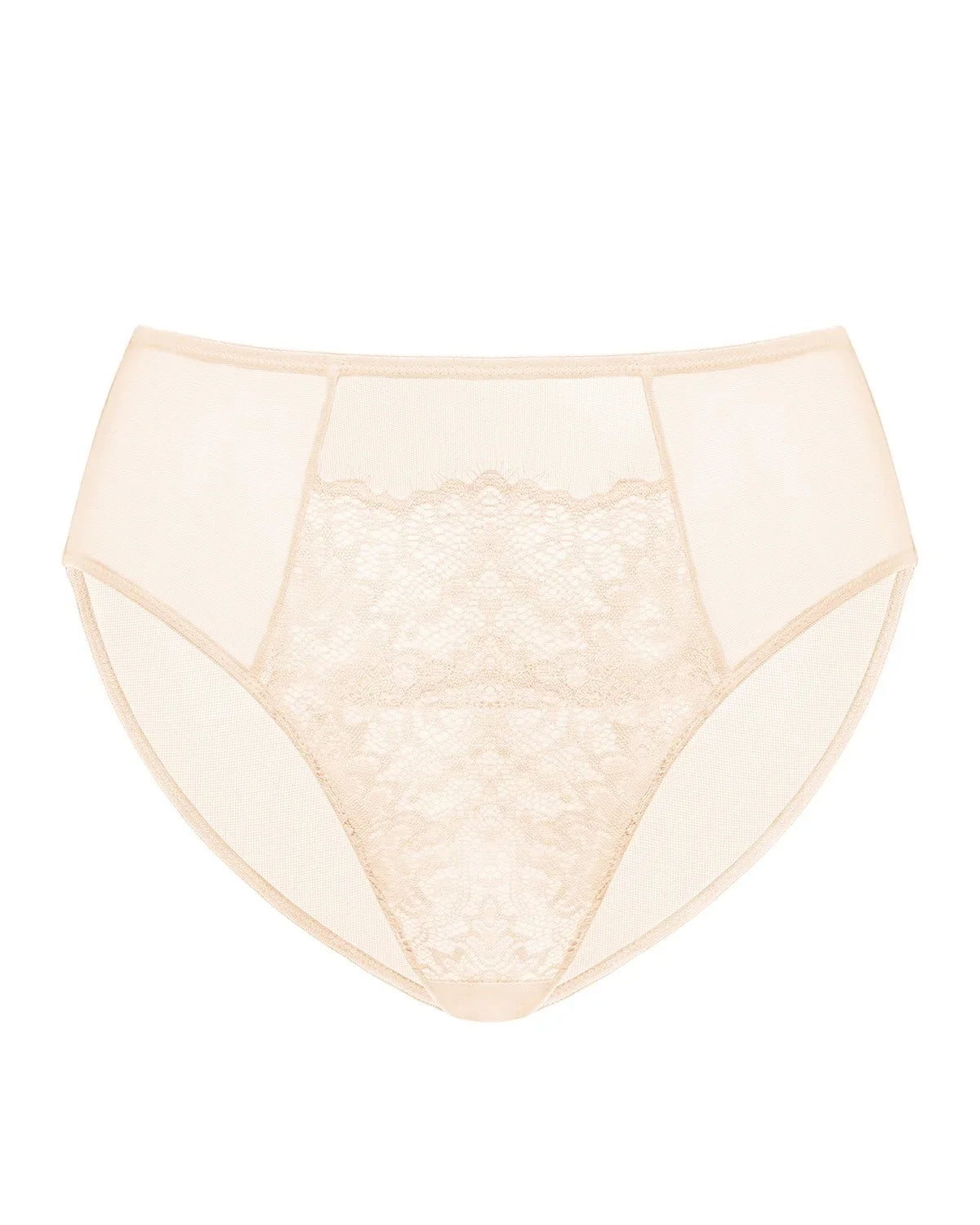 Sunflower High-Rise Pink Lace Brief Underwear - HSIA