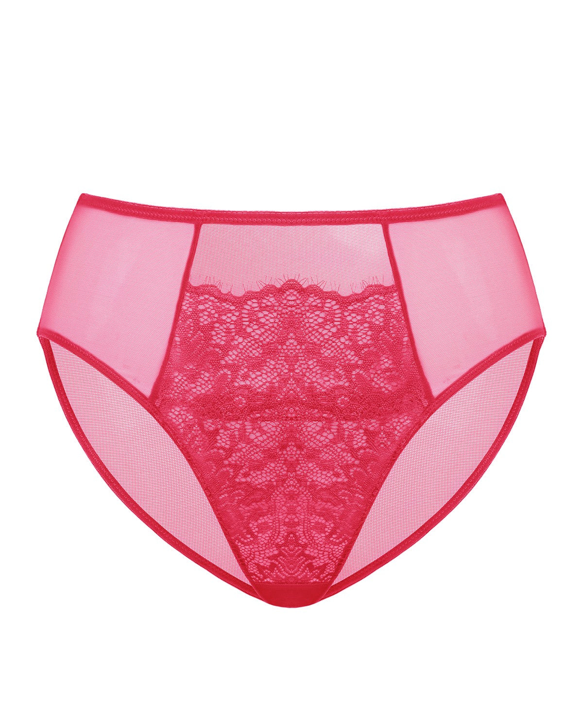 Sunflower High-Rise Raspberry Lace Brief Underwear - HSIA