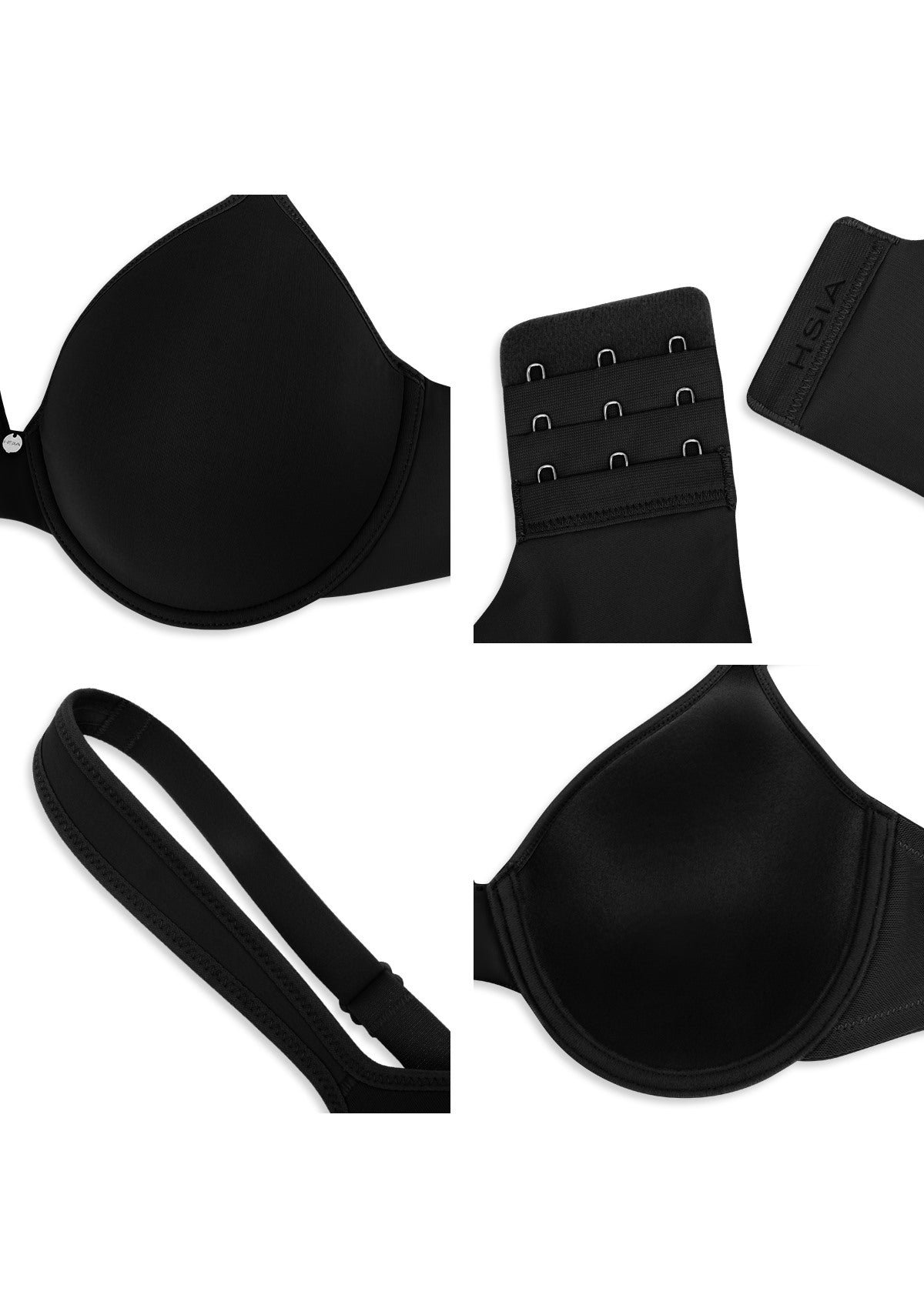 HSIA Ultra Comfort Lightly Padded T-shirt Minimizer Full Coverage Bra - HSIA