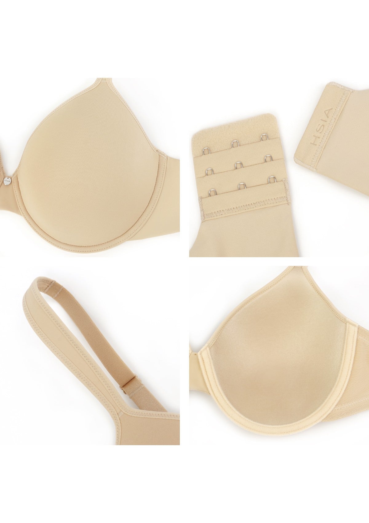 Ultra Comfort Lightly Padded T-shirt Minimizer Full Coverage Bra - HSIA