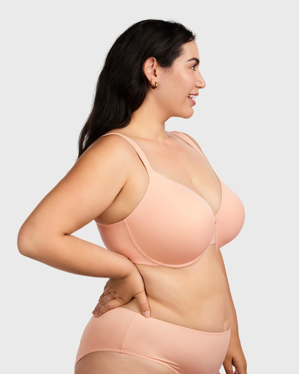 Ultra Comfort Lightly Padded T-shirt Minimizer Full Coverage Underwire Bra - HSIA