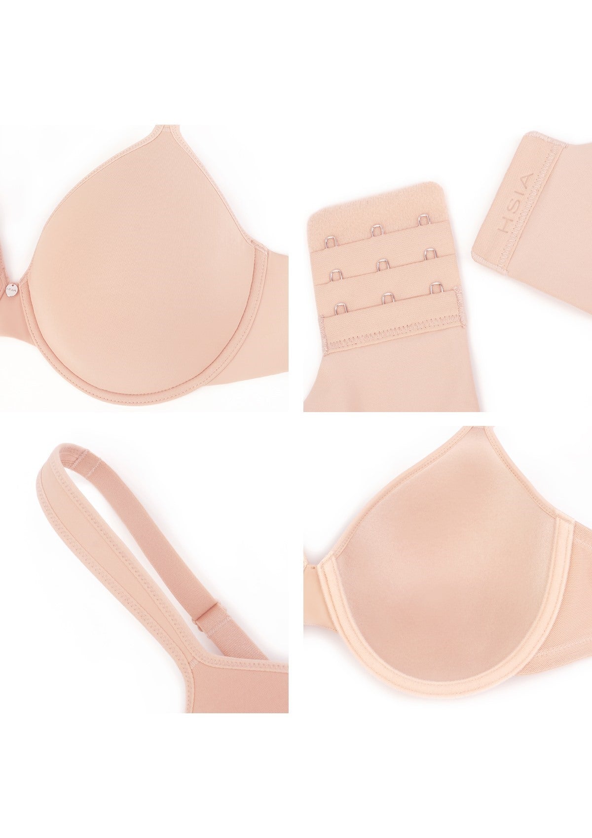 Ultra Comfort Lightly Padded T-shirt Minimizer Full Coverage Underwire Bra - HSIA