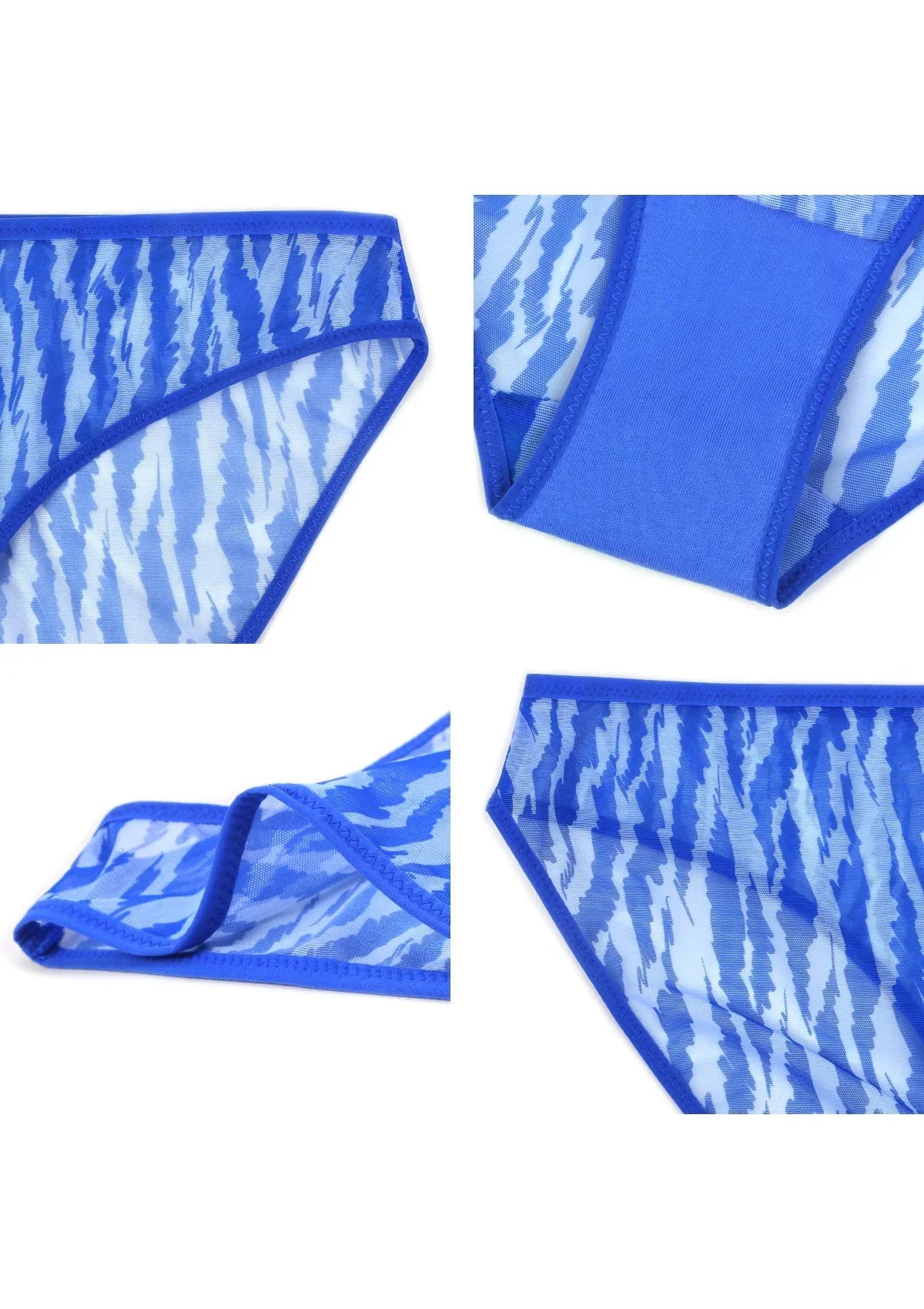 Zebra Wild Breathable Mesh Bikini Underwear - HSIA