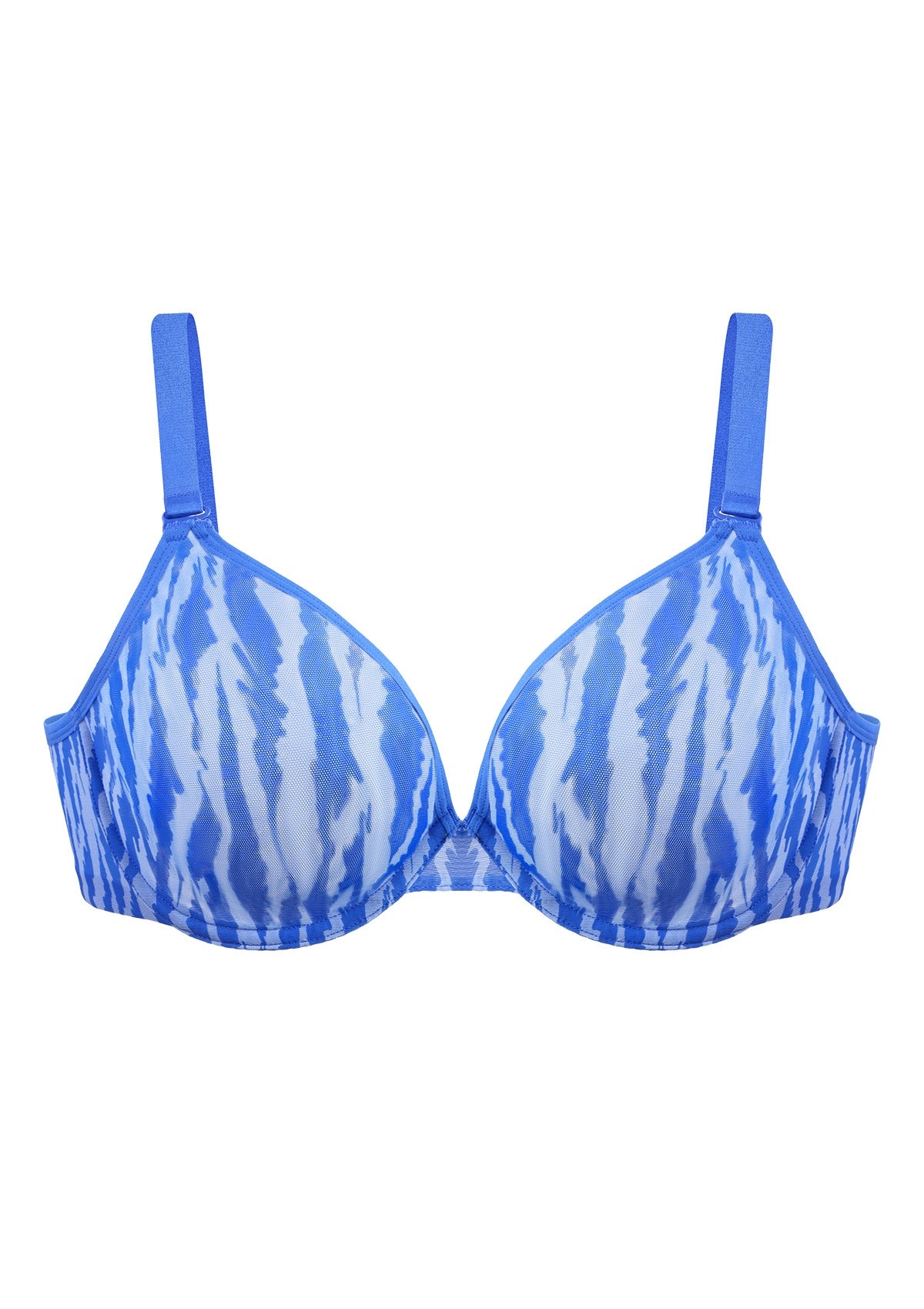 Zebra Wild Unlined Underwire Mesh Bra - HSIA