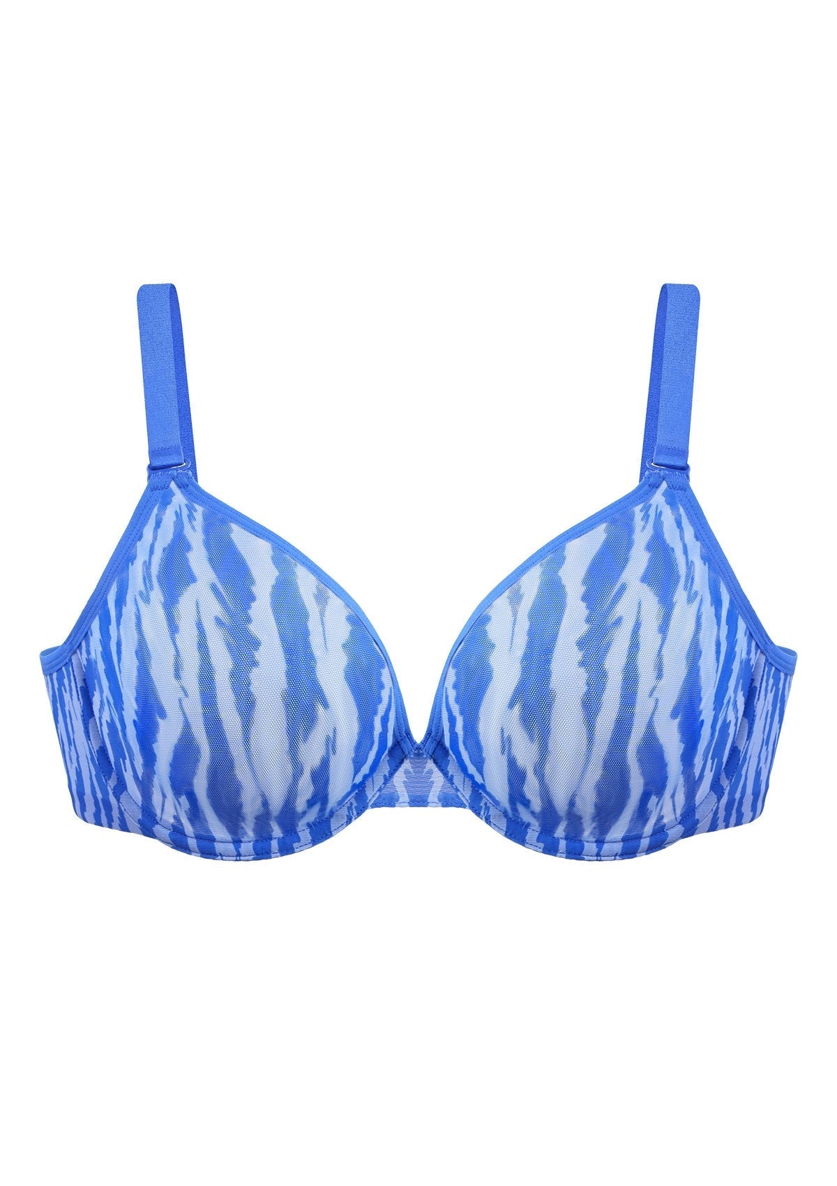 Zebra Wild Unlined Underwire Mesh Bra - HSIA