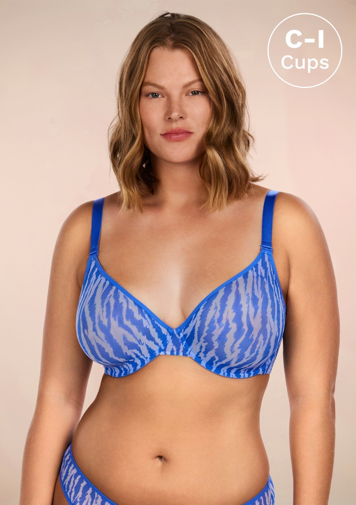 Zebra Wild Unlined Underwire Mesh Bra - HSIA